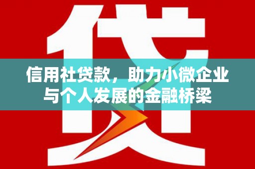 林西信用社贷款，助力小微企业与个人发展的金融桥梁