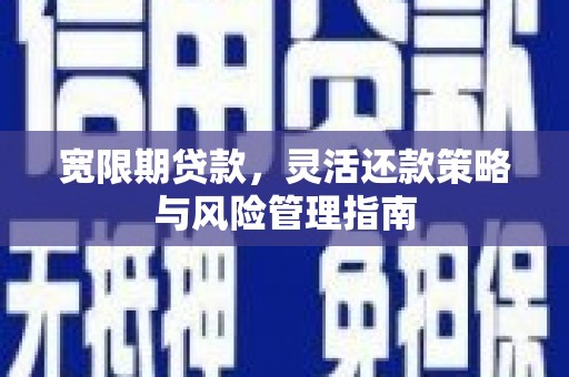 林西宽限期贷款，灵活还款策略与风险管理指南