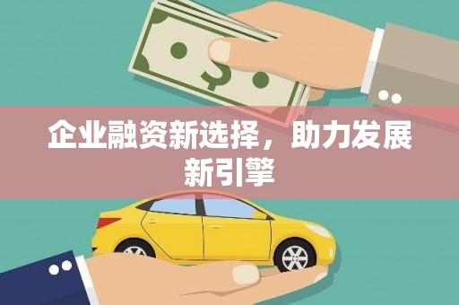 林西企业融资新选择，助力发展新引擎