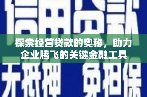 林西探索经营贷款的奥秘，助力企业腾飞的关键金融工具