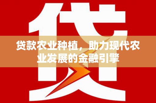林西贷款农业种植，助力现代农业发展的金融引擎