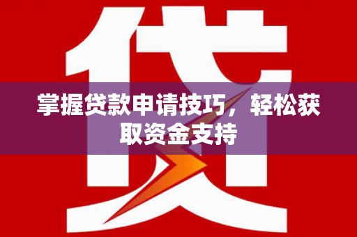 林西掌握贷款申请技巧，轻松获取资金支持