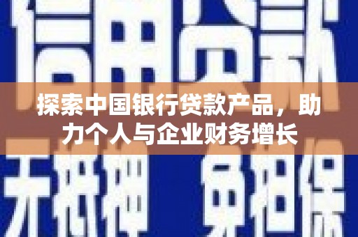 林西探索中国银行贷款产品，助力个人与企业财务增长