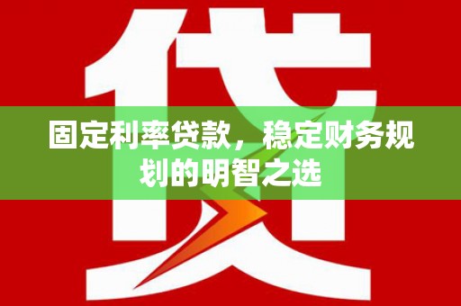 林西固定利率贷款，稳定财务规划的明智之选
