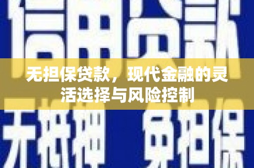 林西无担保贷款，现代金融的灵活选择与风险控制