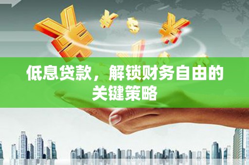 林西低息贷款，解锁财务自由的关键策略