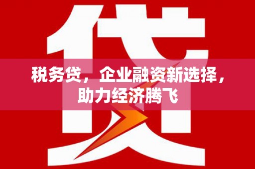 林西税务贷，企业融资新选择，助力经济腾飞