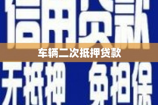 林西车辆二次抵押贷款