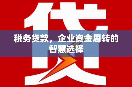 林西税务贷款，企业资金周转的智慧选择