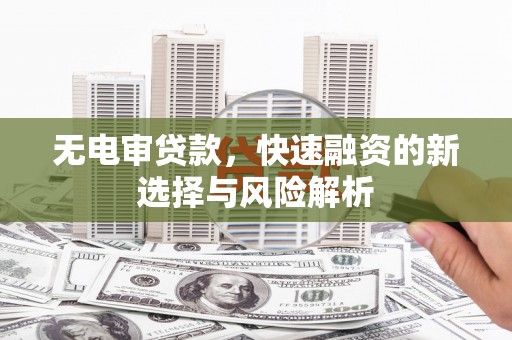 林西无电审贷款，快速融资的新选择与风险解析