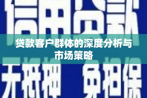 林西贷款客户群体的深度分析与市场策略