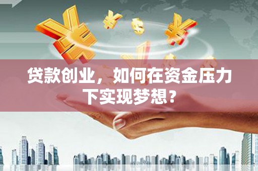 林西贷款创业，如何在资金压力下实现梦想？