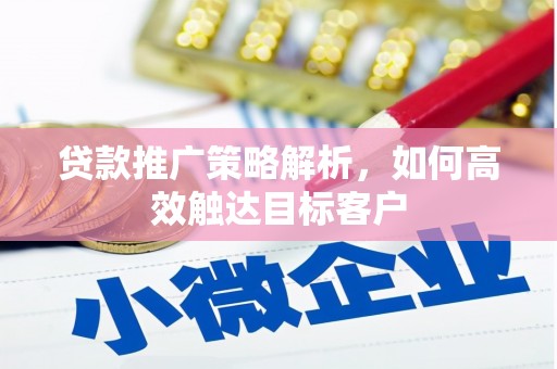 林西贷款推广策略解析，如何高效触达目标客户
