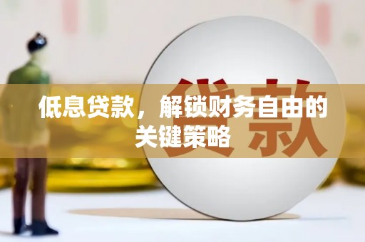 林西低息贷款，解锁财务自由的关键策略