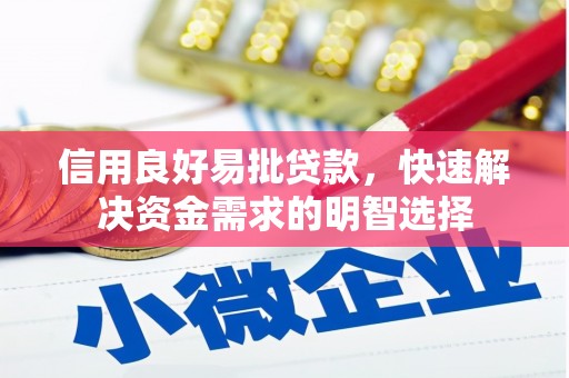 林西信用良好易批贷款，快速解决资金需求的明智选择