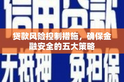 林西贷款风险控制措施，确保金融安全的五大策略