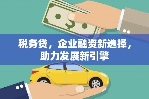 林西税务贷，企业融资新选择，助力发展新引擎