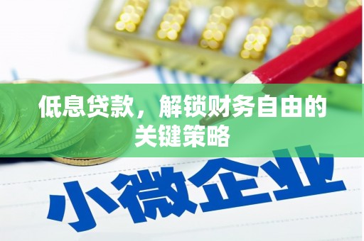 林西低息贷款，解锁财务自由的关键策略