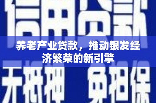 林西养老产业贷款，推动银发经济繁荣的新引擎