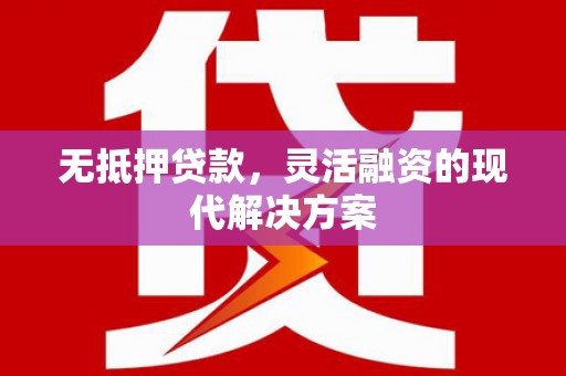林西无抵押贷款，灵活融资的现代解决方案