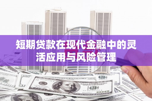 林西短期贷款在现代金融中的灵活应用与风险管理